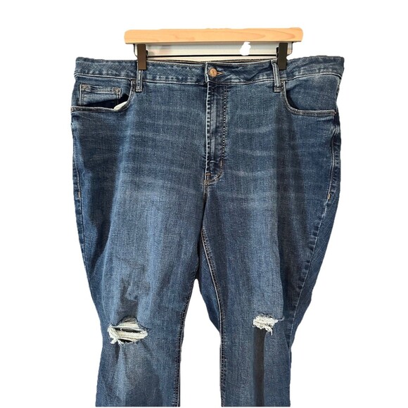 Old Navy High-Rise Rockstar Super Skinny Secret Smooth Pockets Size 24 Med Wash - Picture 2 of 7